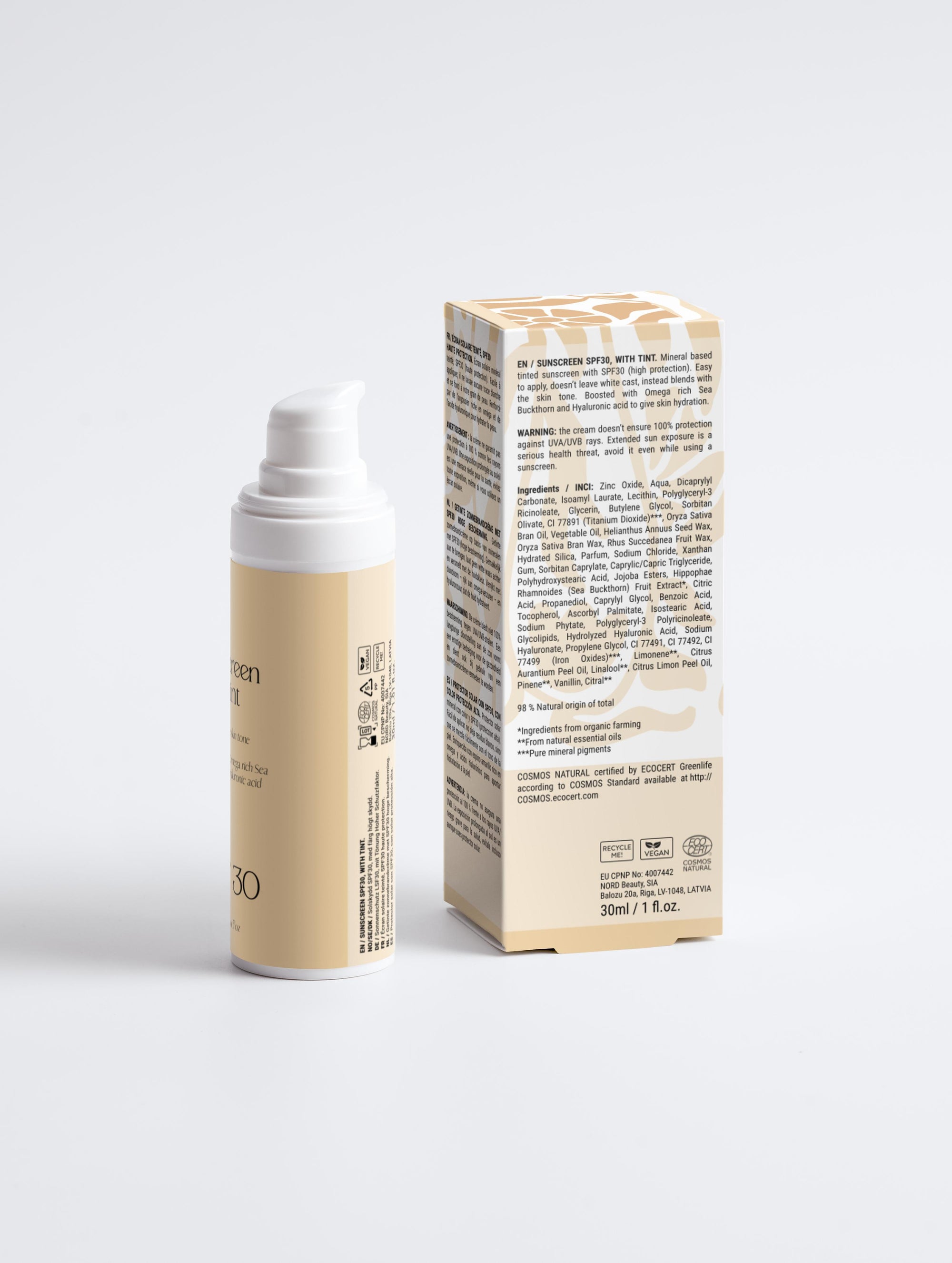 Sunscreen SPF30, with tint  30 ml | 1.01 fl oz