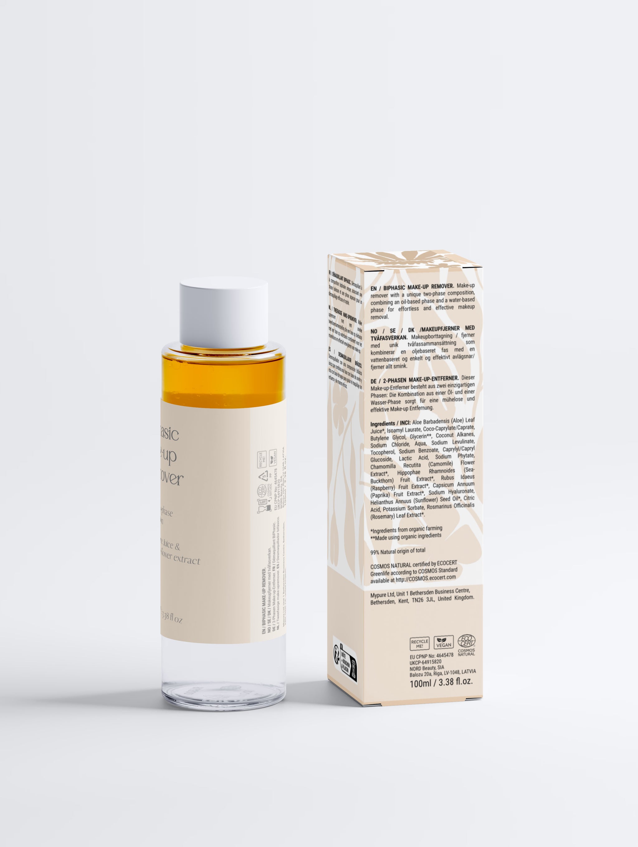 Unique BiPhasic Make-up Remover, Fragrance Free