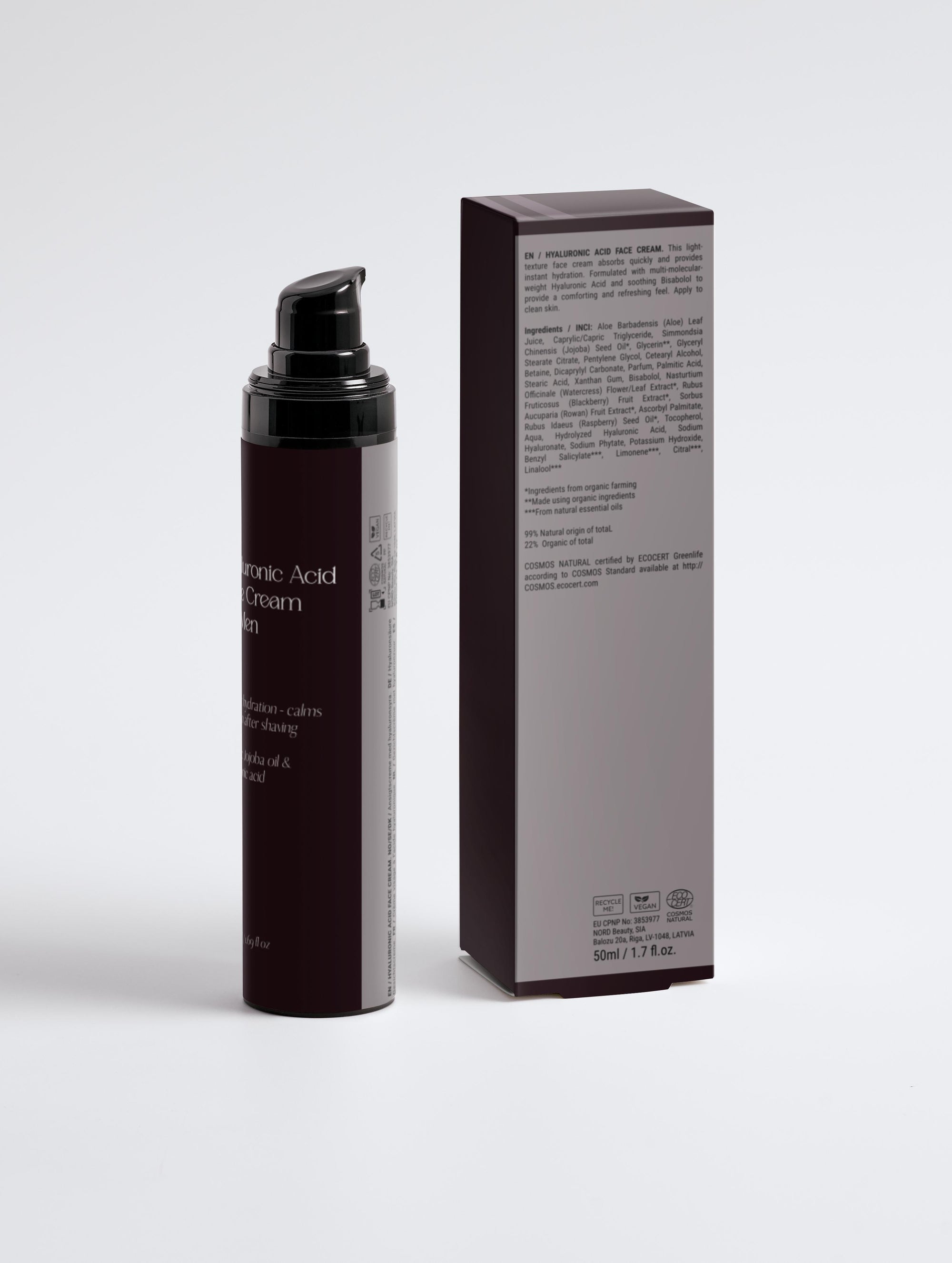 Hyaluronic Acid Face Cream for Men 50 ml / 1.69 fl oz